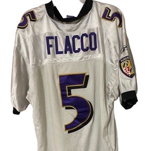 Baltimore ravens jersey joe Flacco size 52 Reebok